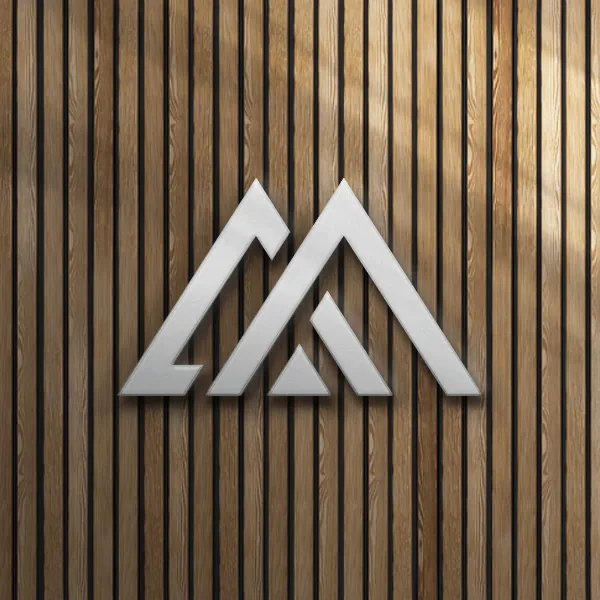 Affiliatemanager-logo på trælameller